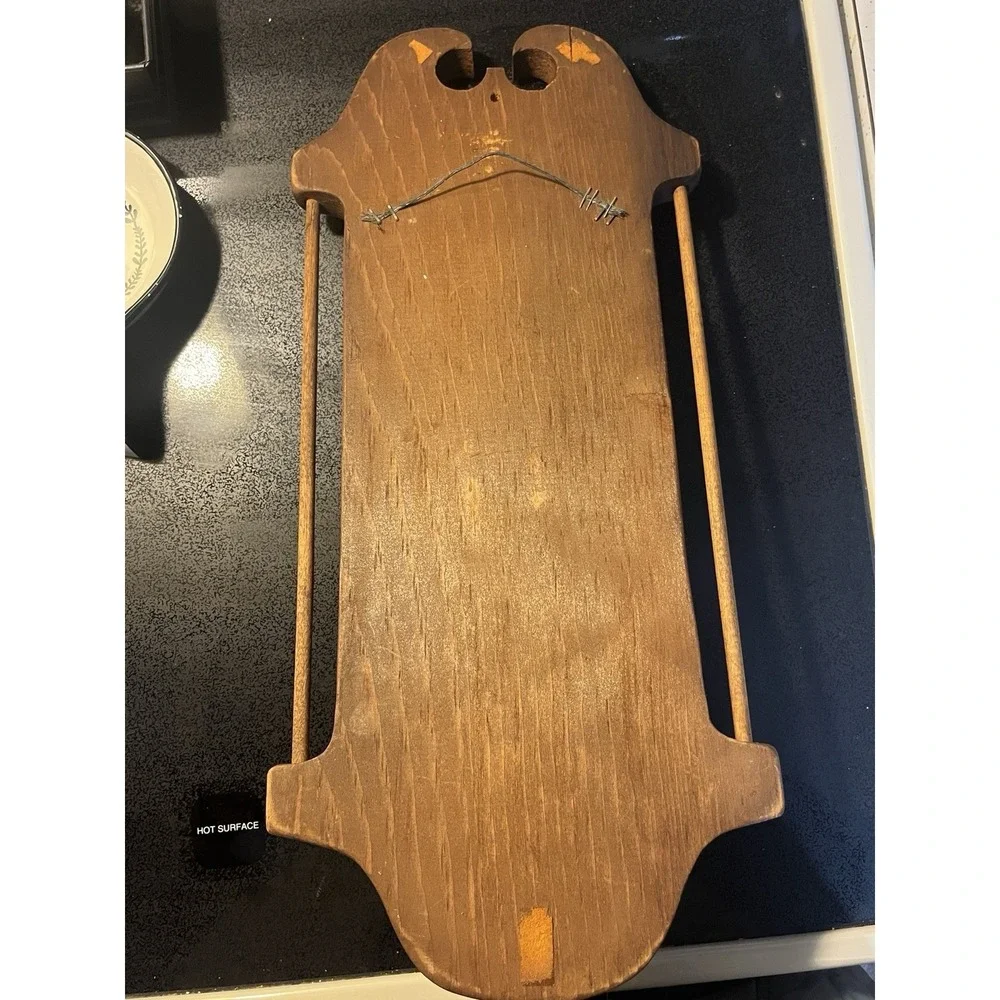 Wood Candle Sconce 'Rules of This Tavern' Wall Hanging w/ Hook - 18